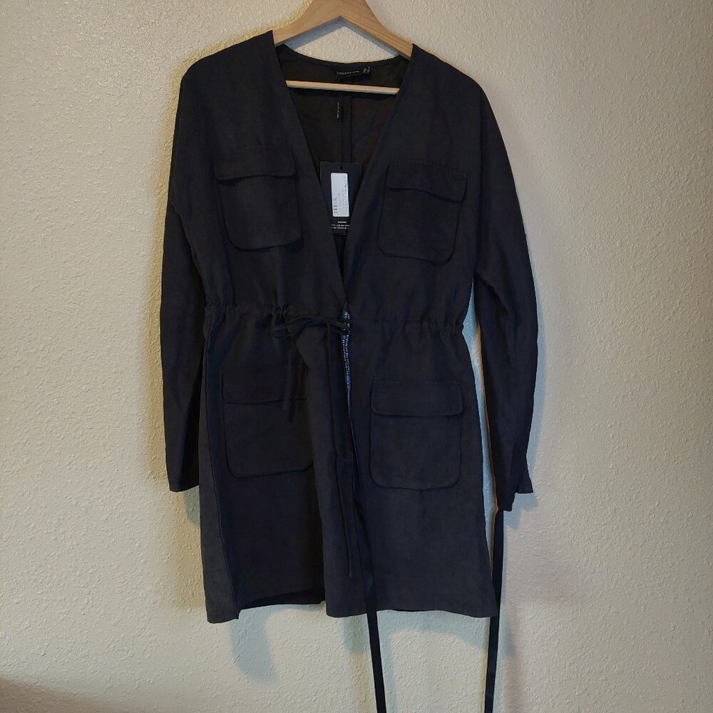 PrettyLittleThing NWT Cargo Drawstring Waist Dress Sz 4